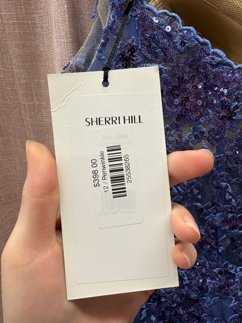 Sherri Hill: 56438 Periwinkle : Size 12 - Picture 2 of 4